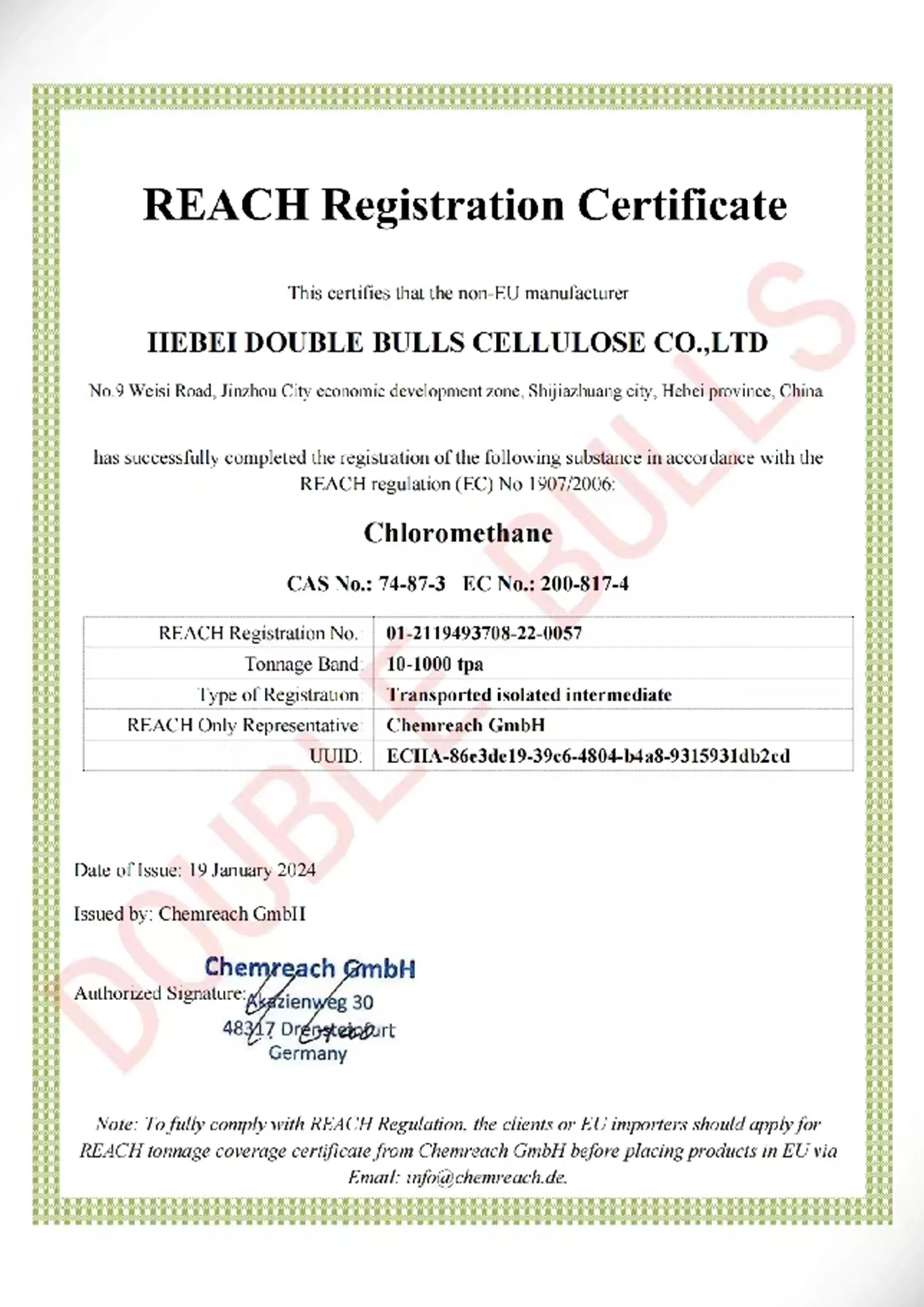 EU certification